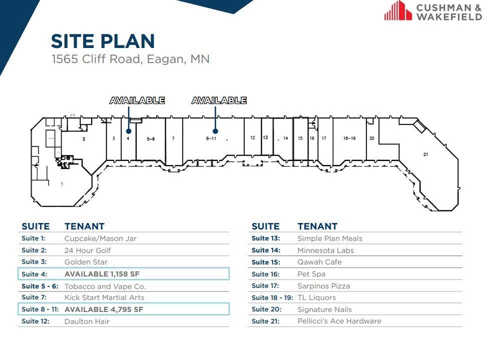 1565 Cliff Rd, Eagan, MN for lease Site Plan- Image 1 of 1