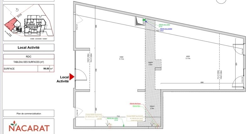 Retail in Écully for lease - Floor Plan - Image 2 of 2