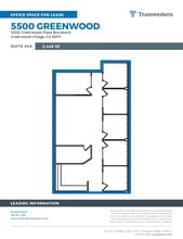 5500 Greenwood Plaza Blvd, Englewood, CO à louer Plan d’étage- Image 2 de 2