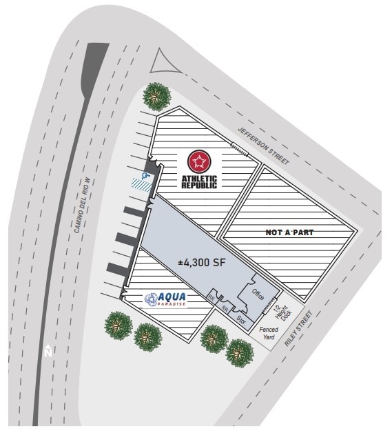 3655 Camino del Rio W, San Diego, CA for lease Floor Plan- Image 1 of 2