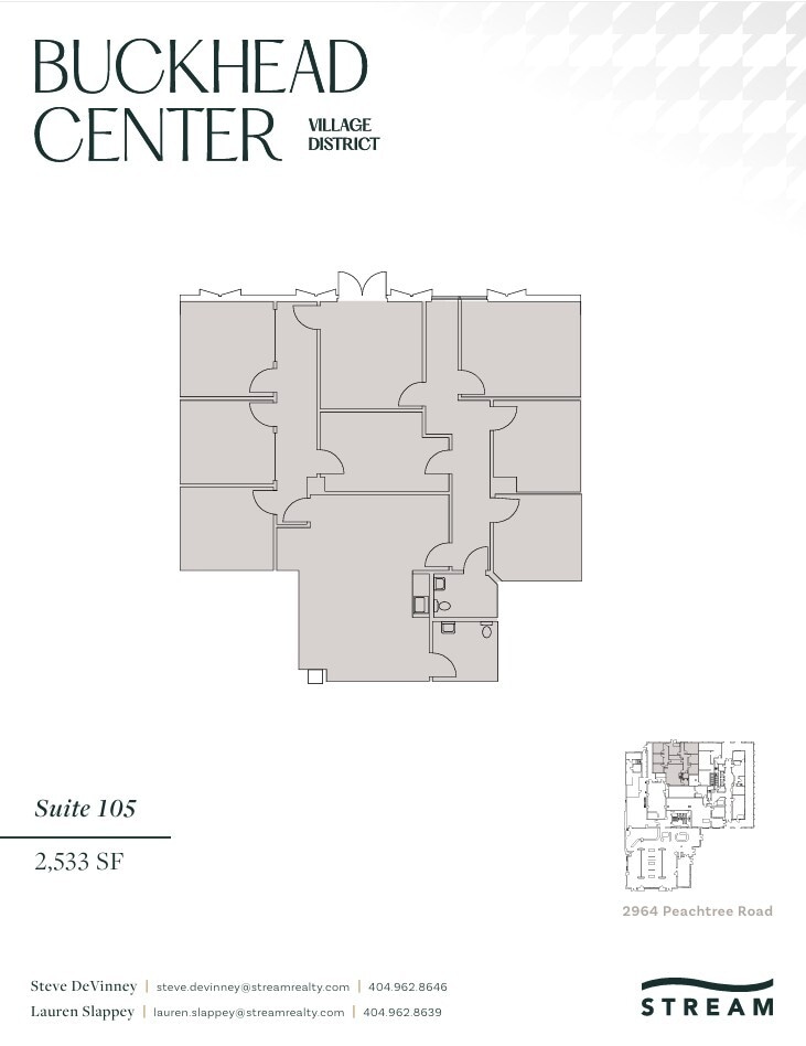 2970 Peachtree Rd NW, Atlanta, GA à louer Plan d’étage- Image 1 de 1