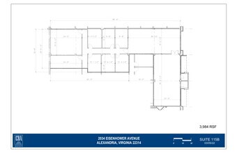 2034 Eisenhower Ave, Alexandria, VA à louer Plan d  tage- Image 1 de 1