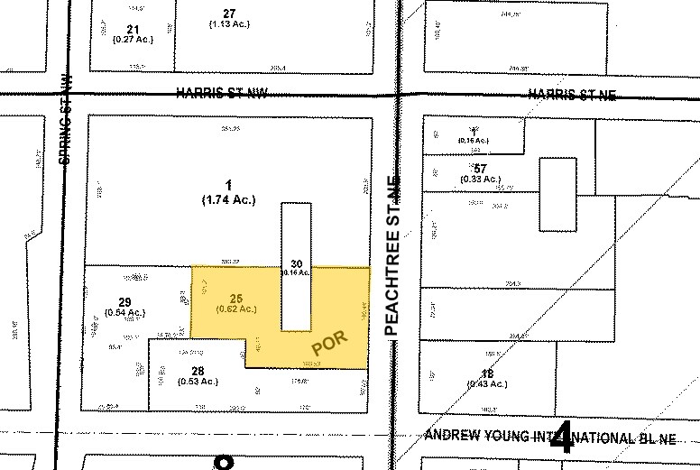 230 Peachtree St NW, Atlanta, GA à louer - Plan cadastral - Image 2 de 13