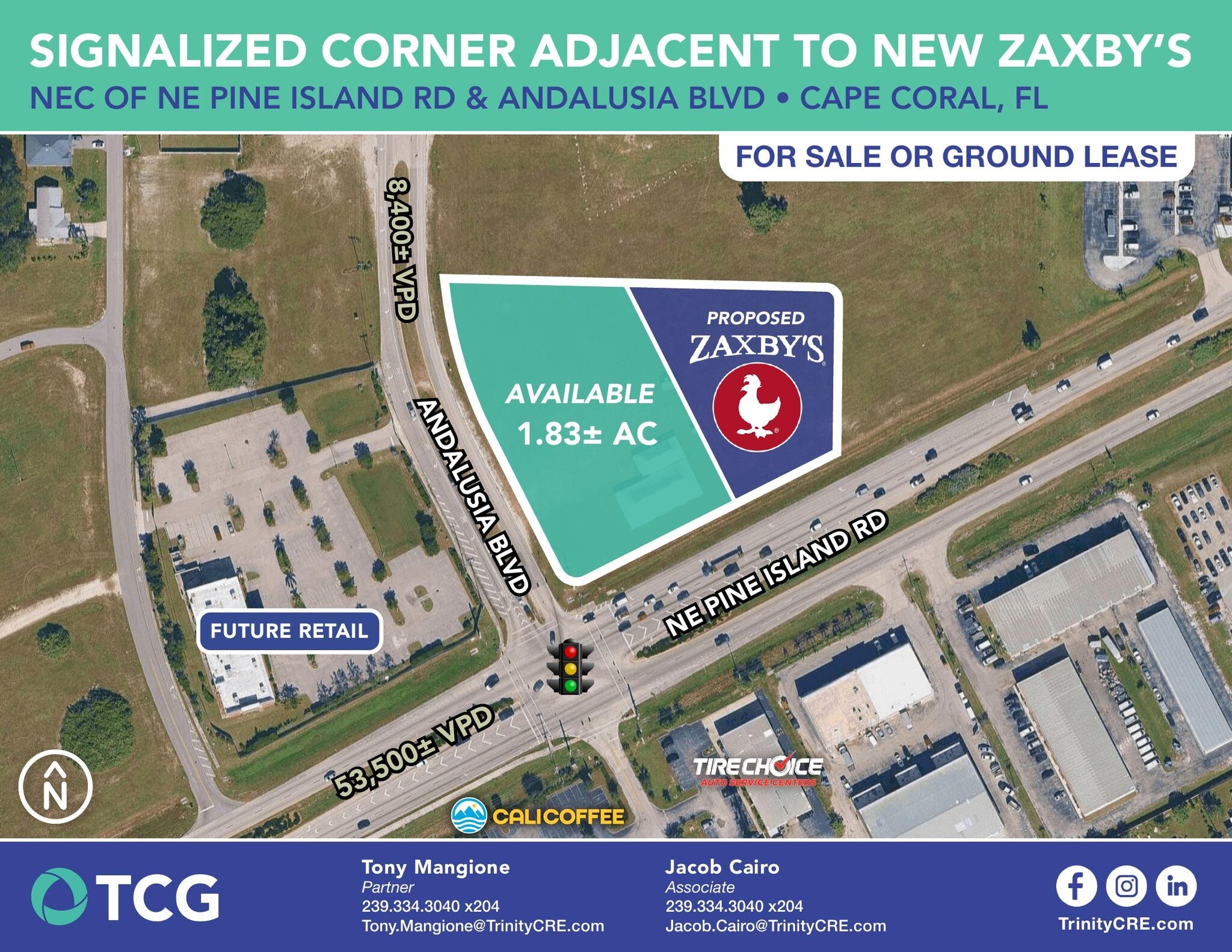 Northeast Pine Island Road & Andalusia Boulevard, Cape Coral, FL for sale Primary Photo- Image 1 of 2