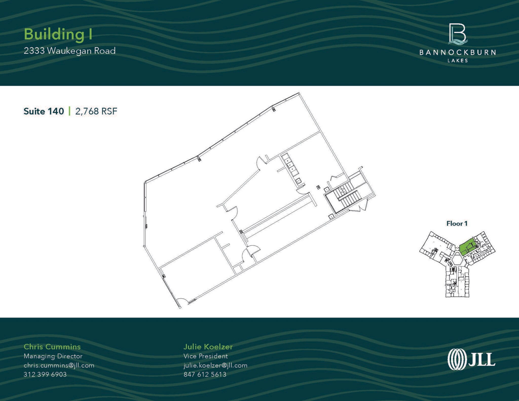 2333 Waukegan Rd, Bannockburn, IL for lease Floor Plan- Image 1 of 1