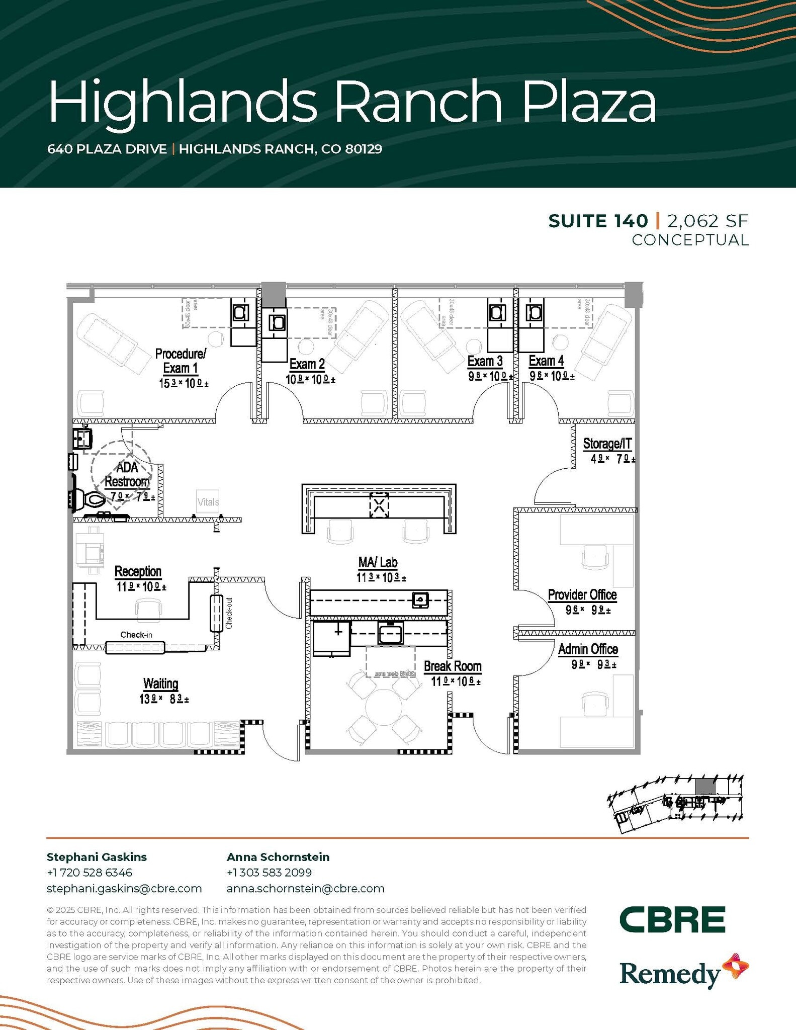 630 Plaza Dr, Highlands Ranch, CO for lease Floor Plan- Image 1 of 2