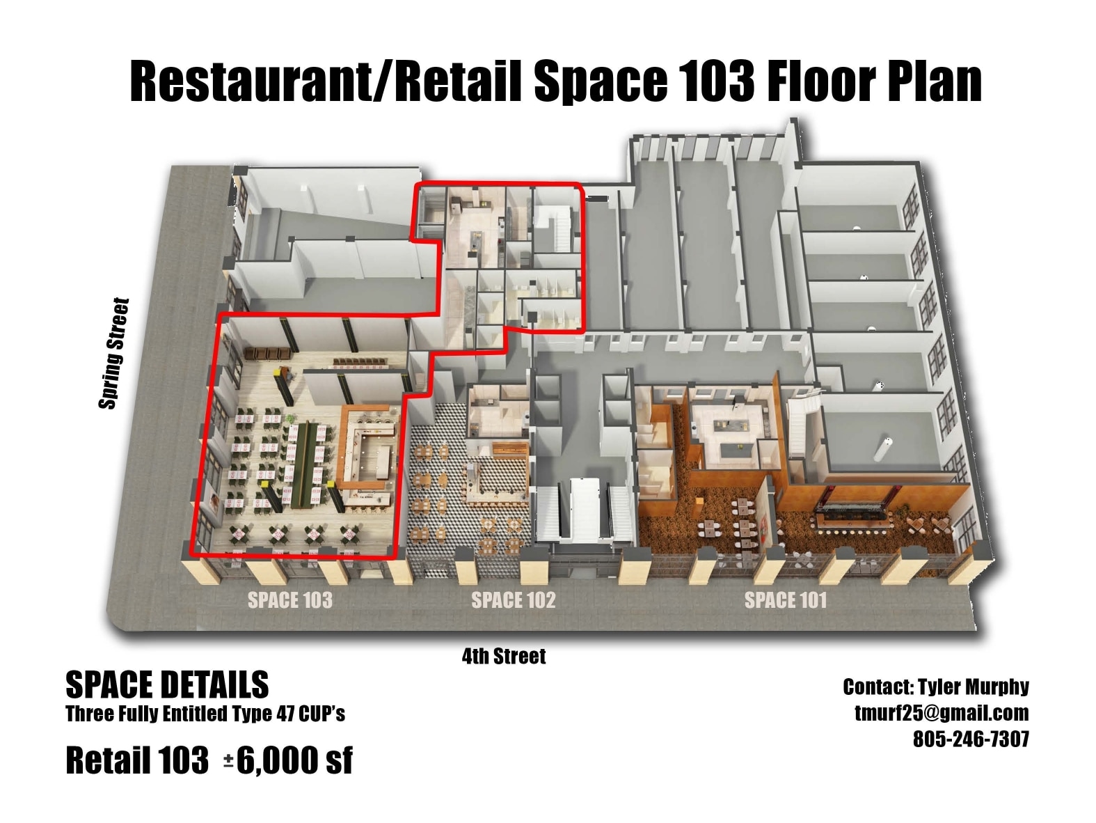 354 S Spring St, Los Angeles, CA for lease Floor Plan- Image 1 of 1