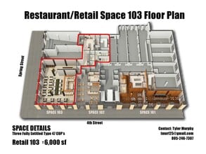 354 S Spring St, Los Angeles, CA for lease Floor Plan- Image 1 of 1