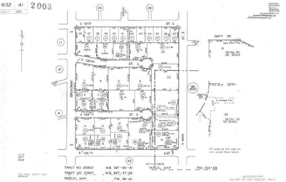 210 W 131th St, Los Angeles, CA for lease - Plat Map - Image 2 of 7
