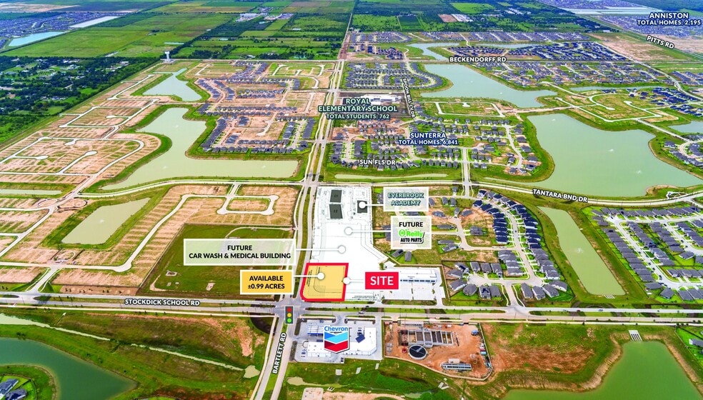 NEC of Stockdick Rd and Bartlett Rd, Katy, TX for lease - Aerial - Image 2 of 4