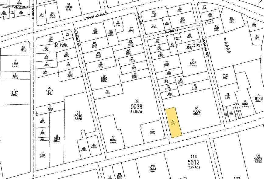 360-366 E Main St, Spartanburg, SC à louer - Plan cadastral - Image 2 de 11