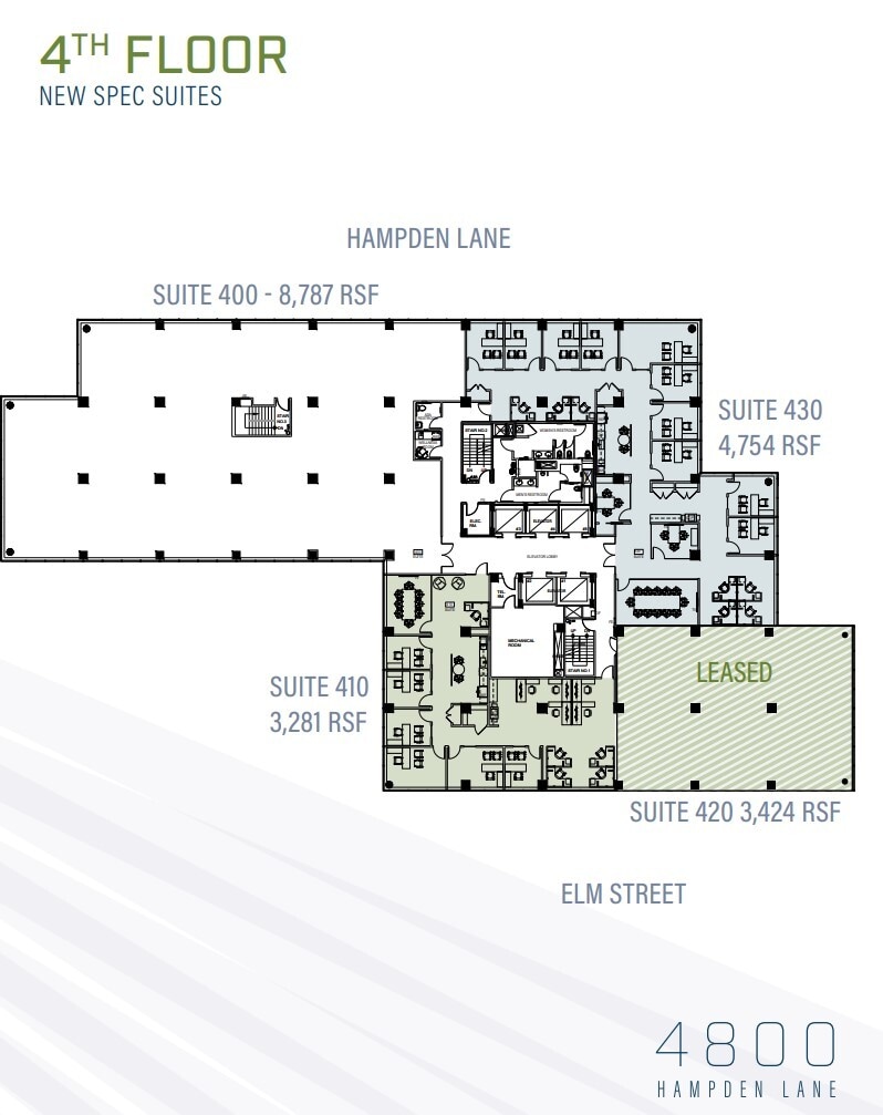 4800 Hampden Ln, Bethesda, MD à louer Plan d’étage- Image 1 de 1