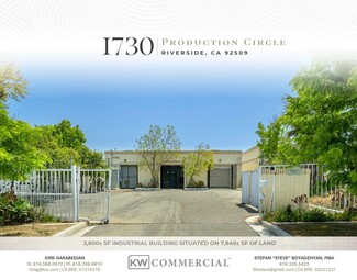 Plus de détails pour 1730 Production Cir, Jurupa Valley, CA - Industriel à vendre