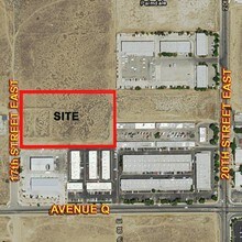 Vic 17th Street East & Ave. Q, Palmdale, CA - Aérien Vue de la carte