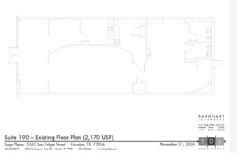 5161 San Felipe St, Houston, TX à louer Plan d’étage- Image 1 de 1