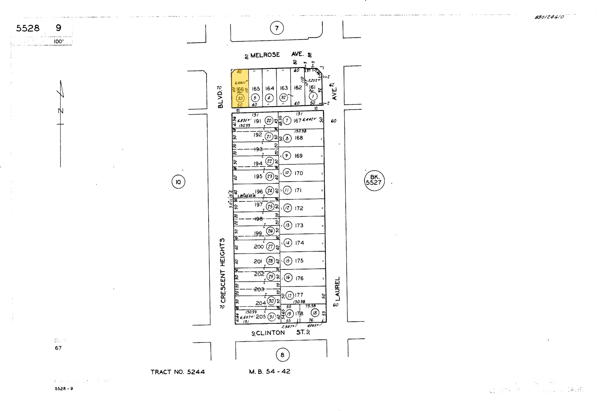 8072-8080 Melrose Ave, Los Angeles, CA for sale Plat Map- Image 1 of 1