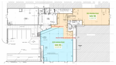 240 S Meridian St, Indianapolis, IN à louer Plan d’étage- Image 1 de 1