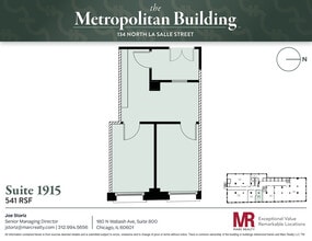 134 N LaSalle St, Chicago, IL à louer Plan d’étage- Image 1 de 7