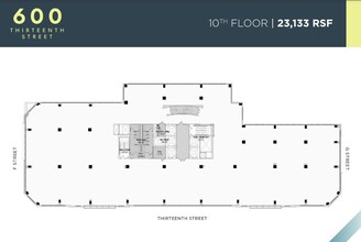 600 13th St NW, Washington, DC à louer Plan d  tage- Image 1 de 1