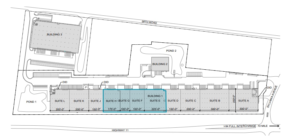 3030 S Sylvania Ave, Sturtevant, WI à louer Plan de site- Image 1 de 1