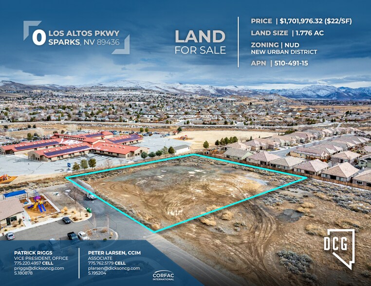 0 Los Altos Parkway, Sparks, NV for sale - Building Photo - Image 1 of 3