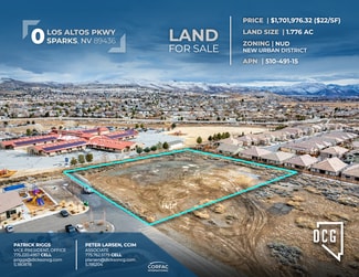 Plus de détails pour 0 Los Altos Parkway, Sparks, NV - Terrain à vendre