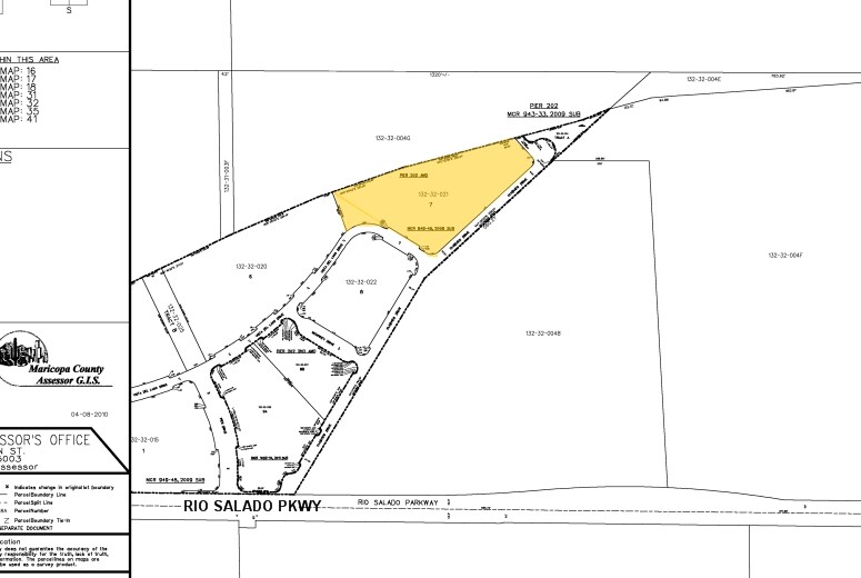 1324 E Vista del Lago Dr, Tempe, AZ à vendre - Plan cadastral - Image 1 de 2