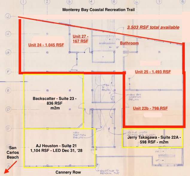 225 Cannery Row, Monterey, CA for lease - Floor Plan - Image 3 of 3