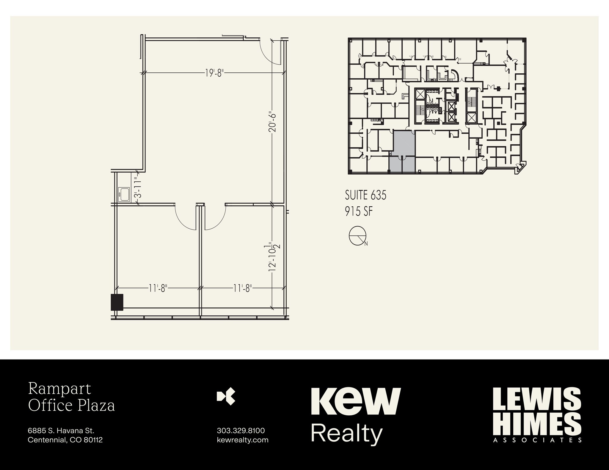 6855 S Havana St, Centennial, CO à louer Plan de site- Image 1 de 1