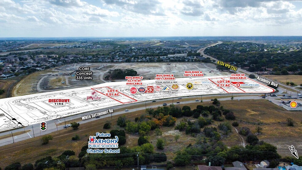 SEC of Academy Blvd & White Settlement Rd, Fort Worth, TX à vendre - Photo du bâtiment - Image 1 de 3