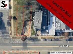 1998 4th St NE, Washington, DC - Aérien  Vue de la carte