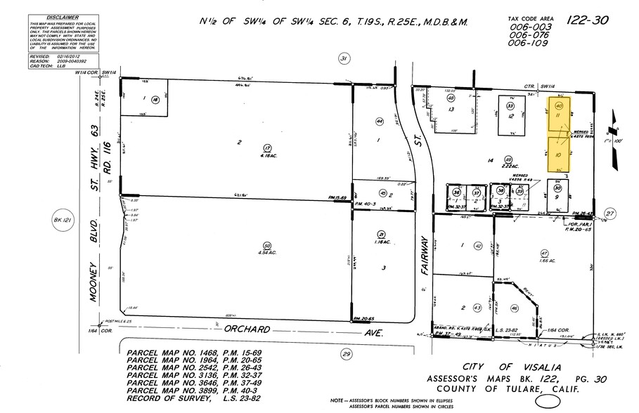 3300 S Fairway St, Visalia, CA à louer - Plan cadastral - Image 3 de 3