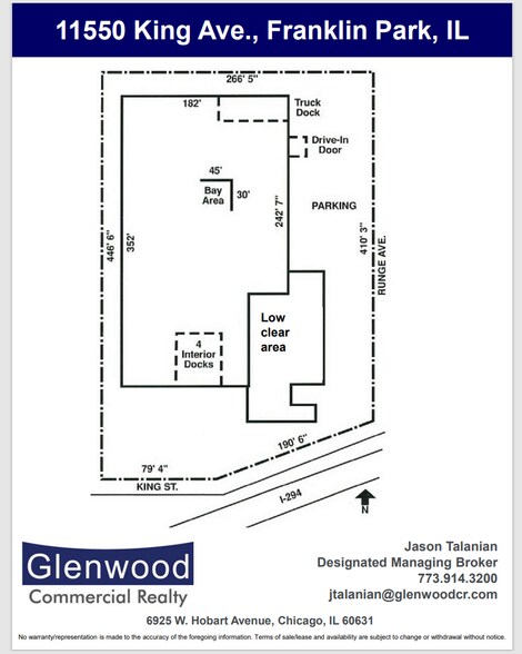11550 King St, Franklin Park, IL à louer - Plan d’étage - Image 3 de 4