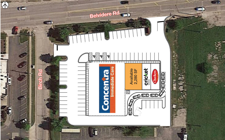 3035-3043 Belvidere Rd, Waukegan, IL for lease - Site Plan - Image 3 of 4