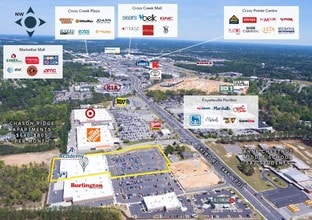 2100 Skibo Rd, Fayetteville, NC - Aerial map view