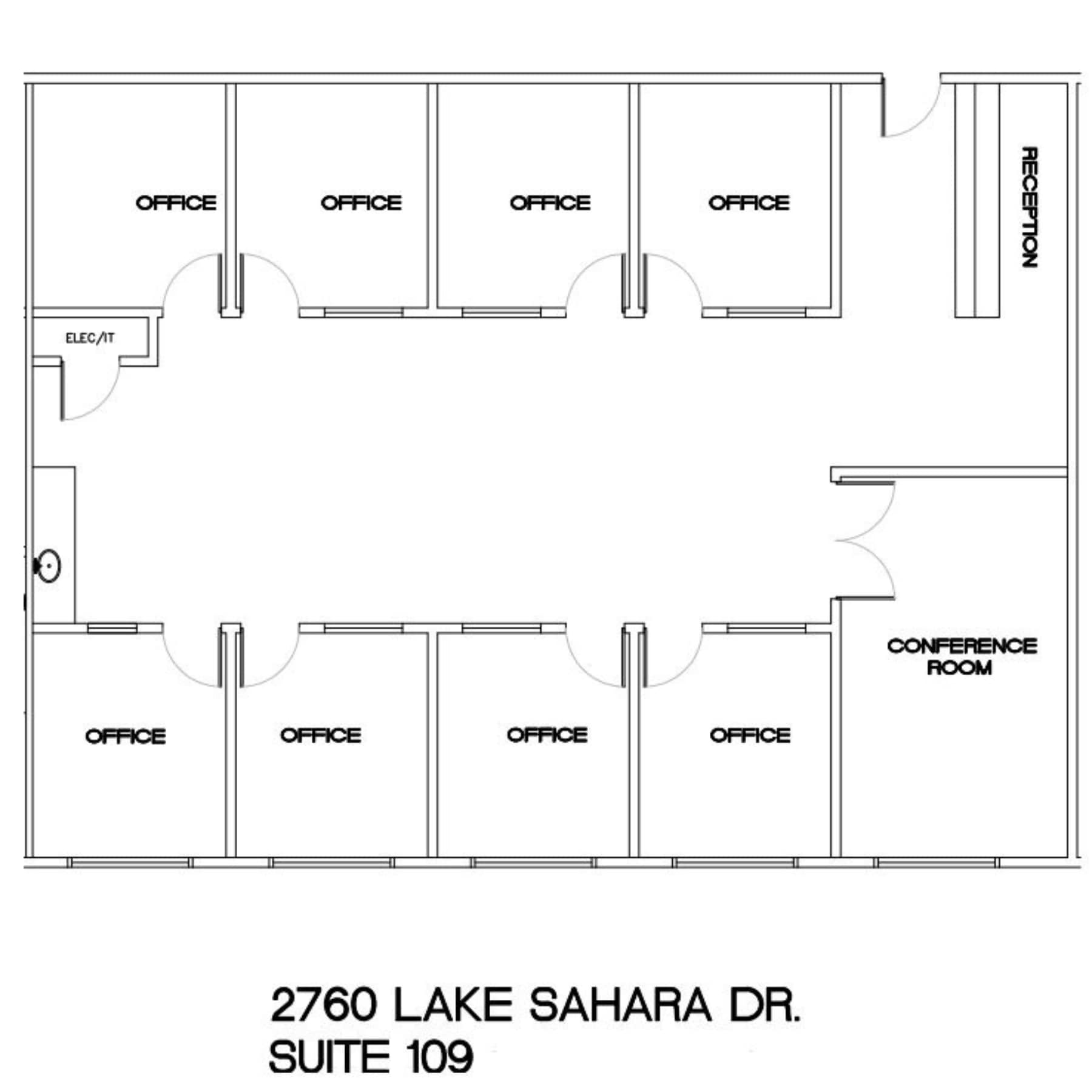 2760 Lake Sahara Dr, Las Vegas, NV for lease Floor Plan- Image 1 of 9