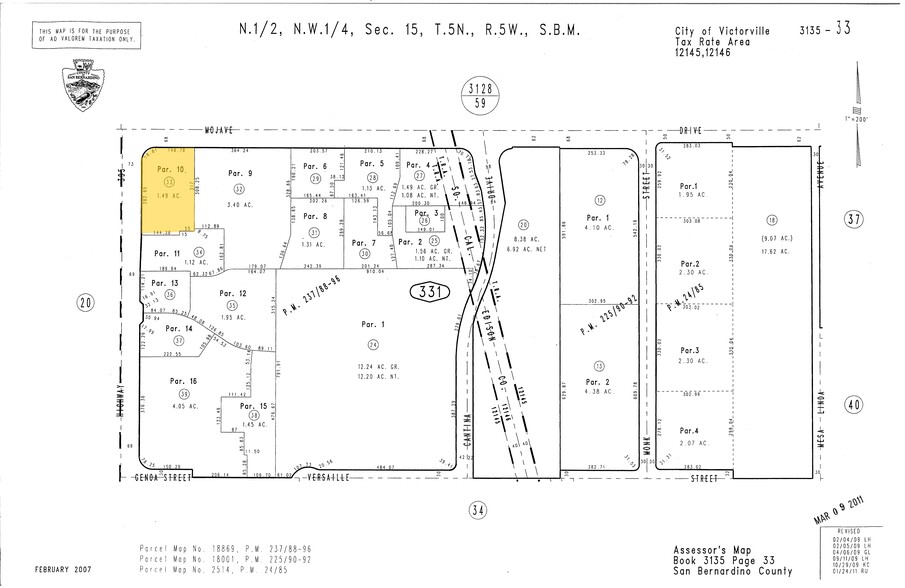 SEC Mojave Dr, Adelanto, CA à vendre - Plan cadastral - Image 1 de 1