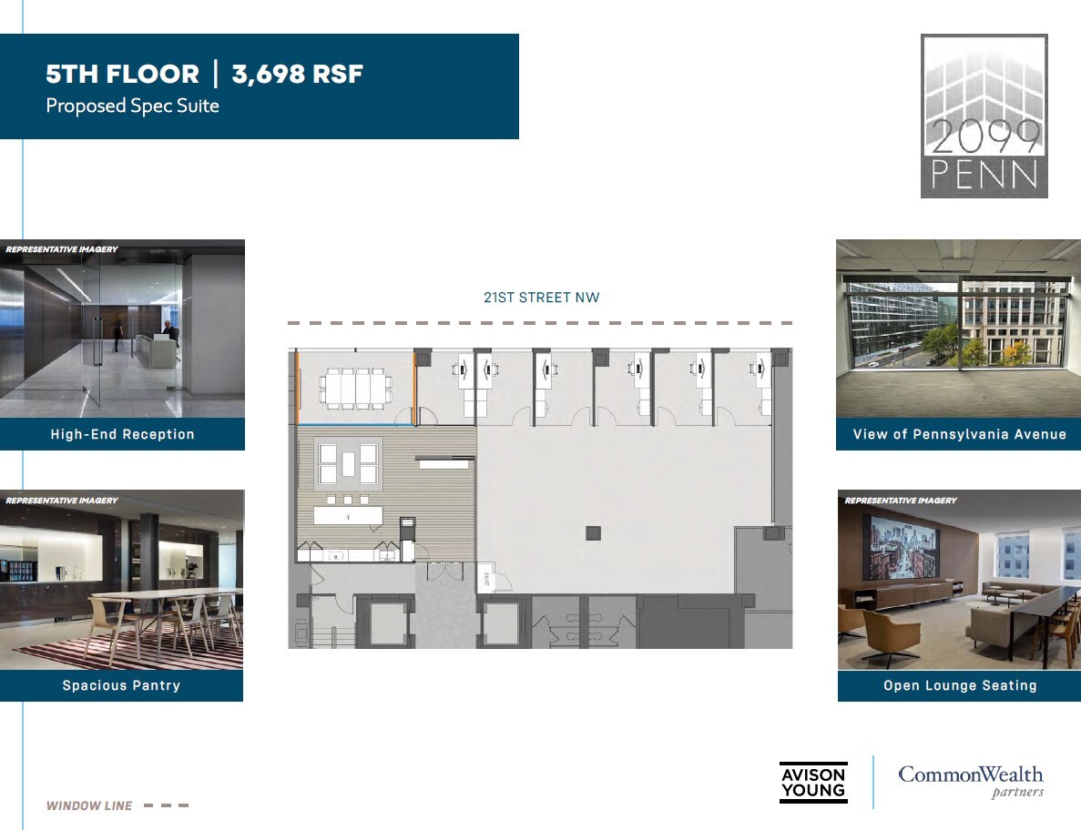 2099 Pennsylvania Ave NW, Washington, DC à louer Plan d’étage- Image 1 de 1