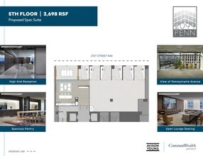 2099 Pennsylvania Ave NW, Washington, DC à louer Plan d’étage- Image 1 de 1