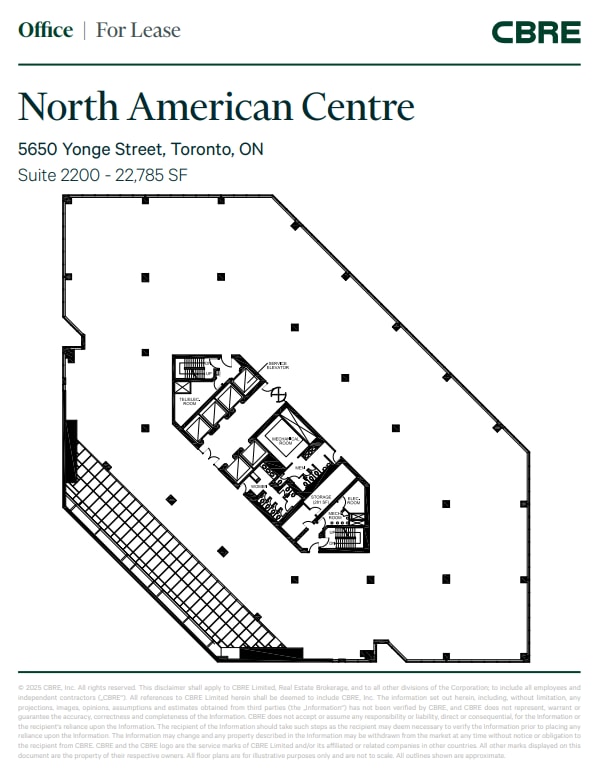 5650 Yonge St, Toronto, ON for lease Floor Plan- Image 1 of 1