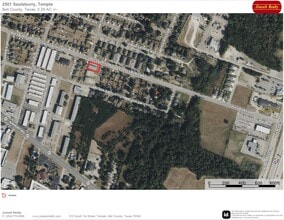 2501 Saulsbury Dr, Temple, TX - Aerial  map view