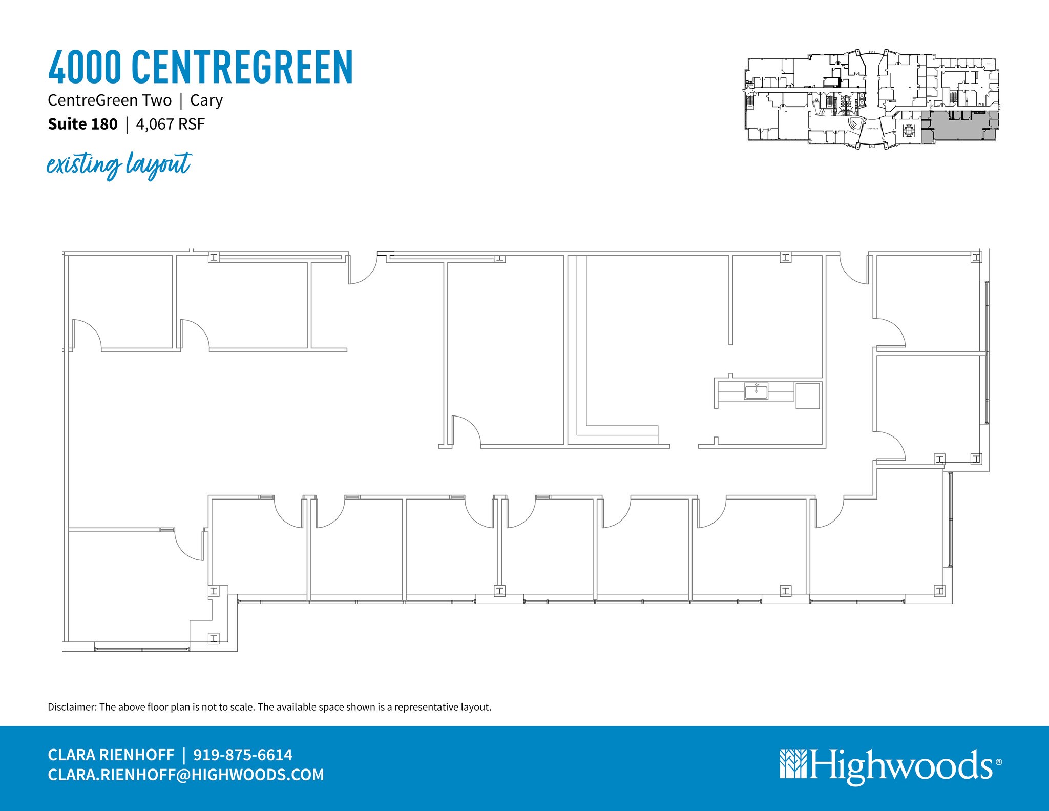 2000 CentreGreen Way, Cary, NC for lease Floor Plan- Image 1 of 3