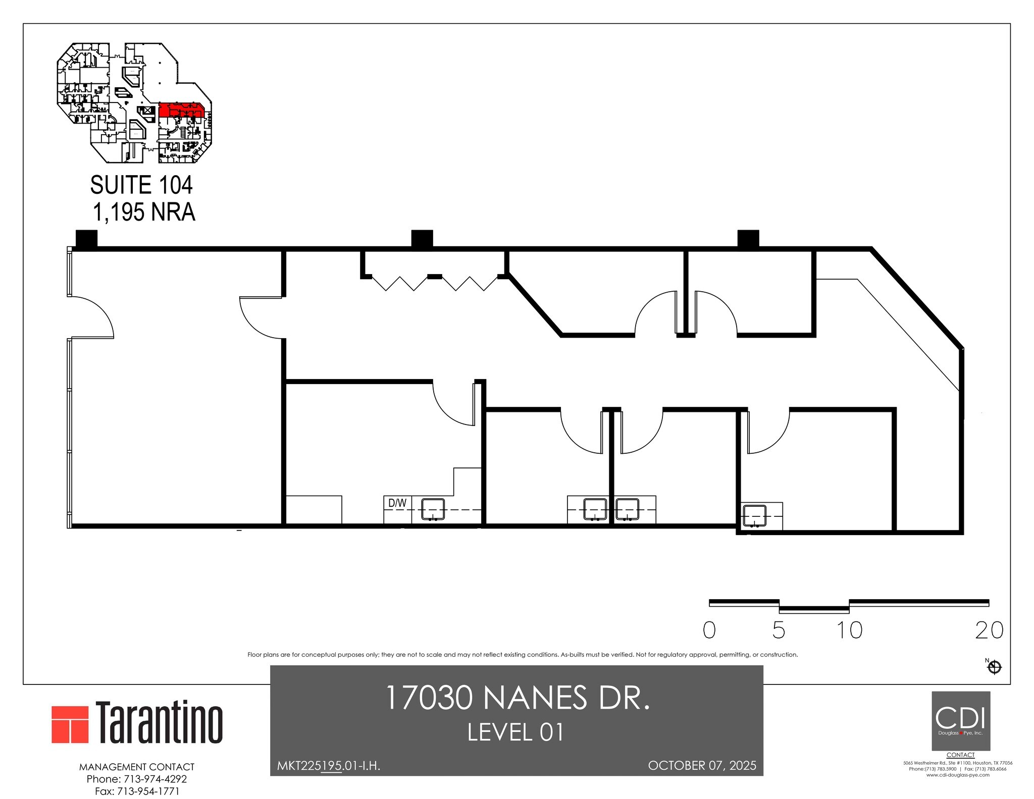 17030 Nanes Dr, Houston, TX à louer Plan de site- Image 1 de 1