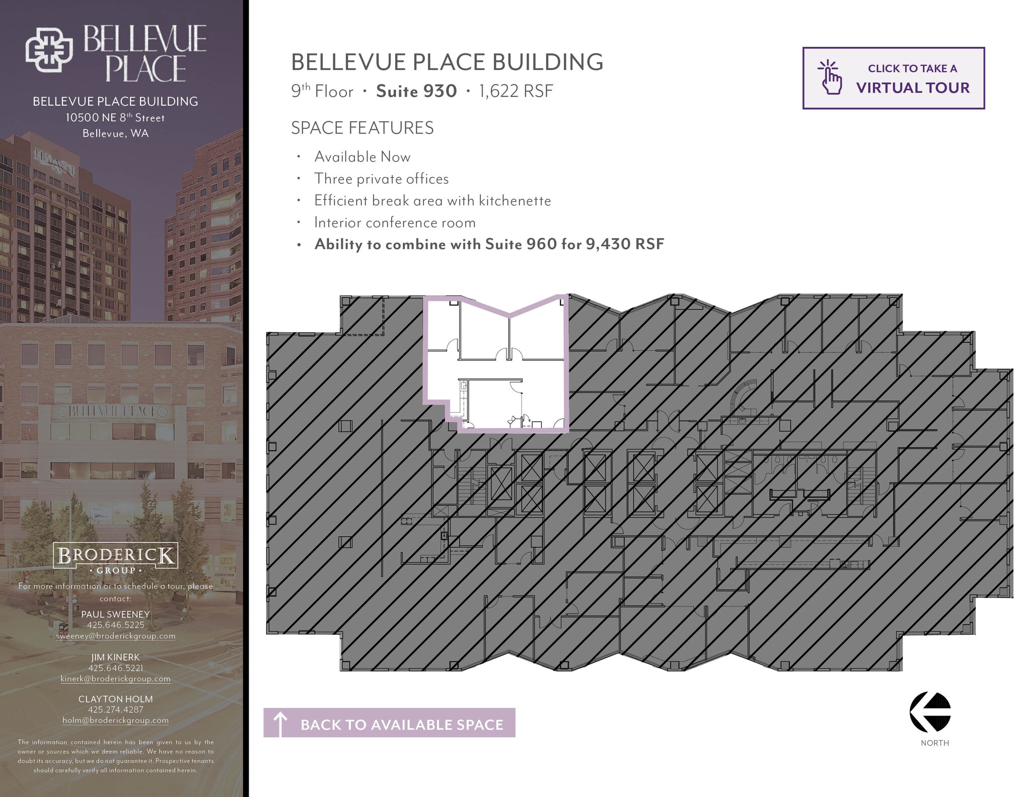 10500 NE 8th St, Bellevue, WA for lease Floor Plan- Image 1 of 1