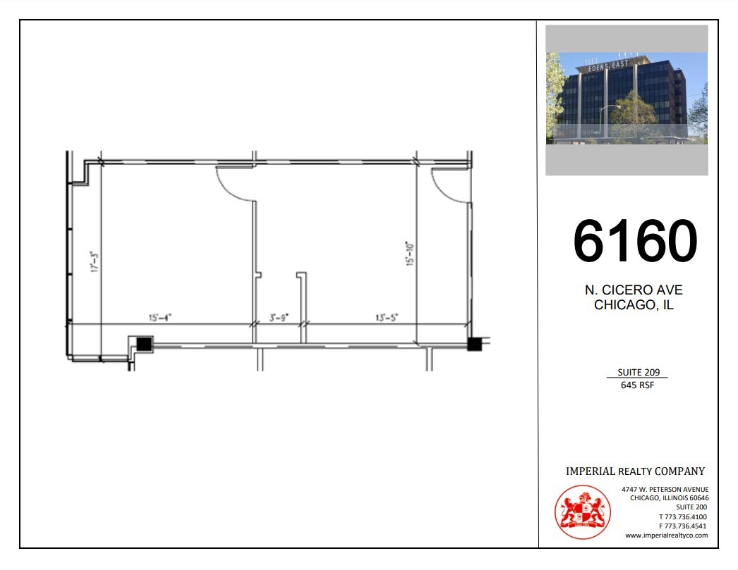 6160 N Cicero Ave, Chicago, IL à louer Plan d  tage- Image 1 de 1