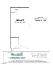 28170 Avenue Crocker, Valencia, CA à louer Plan d’étage- Image 1 de 1