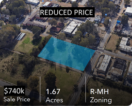 1440 Court Ave, Memphis, TN - aerial  map view