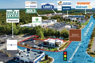 1174 S Washington St, North Attleboro, MA - Aerial  map view - Image1