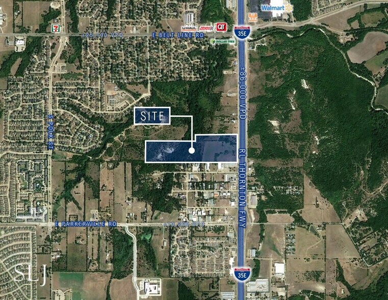 513-515 S I-35E, DeSoto, TX for sale - Aerial - Image 2 of 5