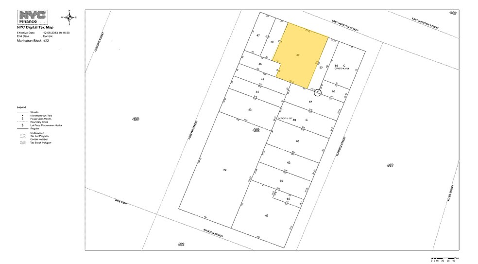 141 E Houston St, New York, NY à vendre - Plan cadastral - Image 1 de 1